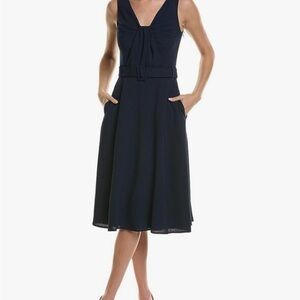 NWT Black Halo Elegant Navy Vieata Sleeveless Dress Sz 4